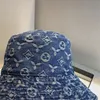 Kovboy Kova Şapka Rahat Lüks Unisex Kapaklar Kadın Erkek Tasarımcı Şapkalar Sokak Casquette Denim Baskı Gömme Kap Erkekler Bere D2109152HL
