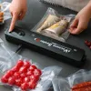 Macchina confezionatrice sottovuoto per sigillante per film professionale per uso domestico per 220V 110V Sigillante per alimenti sottovuoto per pompaggio a secco e umido Sacchetti da 10 pezzi gratuiti