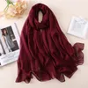 Designer brand women scarf fashion solid summer silk scarves lady shawl wrap large size beach stoles pashmina foulard hijab