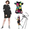 Cauchemar avant la robe de Noël Jack Skellington Robes de patineuse décontractées Robe extensible de fête quotidienne WXC 210320