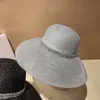 Cappellini neri con finiture in strass giapponesi Cappellini da spiaggia da viaggio per vacanze al mare Cappelli a tesa larga con protezione solare