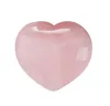 2021 Atacado Festa Favor Cura Cristal Natural Rosa Quartzo Love Heart Heart Stone Chakra Reiki Balanceamento para DIY Craft 1 "Decoração Home
