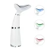 Neck Face Lift Multifunktionella enheter 3 Färger LED PON THERAPY Hud Draw Minska Double Chin Anti Wrinkle Massager 220216