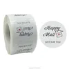 Cadeau cadeau 500pcs Happy Mail juste pour vous autocollants 1,5 pouces étiquette de sceau de mariage pâtisserie papeterie autocollant AG07 21 goutte