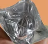 100st Stå upp Matt Cyan Aluminiumfolie Fönster Zip Lock Bag Turkos Återförsäljbar Kött Kaffe Pulver Snack Nötter Xmas Gåvor Värmeförsegling Förpackning Påsar