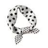 New 2022 dot 100% Mulberry Silk Scarf Women Square Scarves Shawl Bandana Hijab Pashmina Foulard Femme Head Scarfs Gift For Lady Y220228