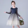 Starry Sky Flower Girl Dress Ball Gown Sequins Star Performance Evening Dress Kids Clothes 4-13Y 1562 B3