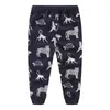 New Baby Boys Clothing Sets Autumn Winter Cartoon Animals Printed Cotton Boys Girls Outfit Long Sleeve Shirt Pant X0802