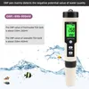 Mètres yieryi 4 en 1 h2 / pH / orp / temp mètre numérique de qualité de la qualité de l'eau pour piscines, eau potable, aquariums