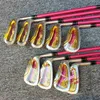 Pełny zestaw Kobiety Ladies Golf Honma S-06 4 gwiazdki Kluby Driver Fairway Woods Irons + Free Putter Exclud Torba