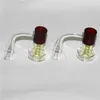 Acessórios para fumar Terp Terp Slurper Bangers Beveled Edge Vácuo Quartz Banger com Pérolas Para Vidro de Água Bongs Petrócitos Pipes DHL