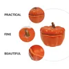 Candle Houders 1pc Ceramic Pumpkin Candlestick Decoratieve houder sieren sinaasappel