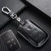 Äkta lädernyckelfodral för Land Rover 2021 Discovery 5 Range Rover Sport Defender 2 Key Cover Fjärrkontroll FOB Keychain242e