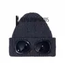 Two lens cp windbreak hood beanies outdoor cotton knitted men mask casual male skull caps hats black grey bonnet2990