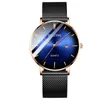 Fashion Ultra-thin Dial Men's Watches Luxury Quartz Watch Waterproof Stainless Steel Leather Wristwatch Male Relogio Masculino Wristwatches
