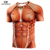 VIP FASHION Raglan Sleeves Anime 3D imprimé Superhero Attack On Titans Manches longues Workout Battle Suit Compression Shirts 210324