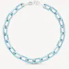 Womens Necklace High Quality Unisex Chains Bamboo Blue And Silver Lady Simple Fashion Necklaces Personality First Choice For Party8149530