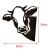 Garden Decorations 2021 Art Hanging Metal Peeking Cow Ornaments Outdoor Home Prorning Decor K7E6230W