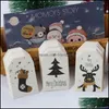 Greeting Cards Event & Party Supplies Festive Home Garden 50Pcs Kraft Tags Merry Christmas Labels Gift Wrap Paper Hang Santa Claus Xmas Diy