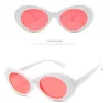 Mulheres Clout Goggle Sunglasses Retro pequeno redondo moda sol óculos rosa óculos UV400 Óculos Óculos Óculos