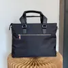 Business Designer Men's Black Briefcases Shoulder Bags Computer Handbags Laptop Crossbody Bag Briefcases Triangle Purses Larg230L