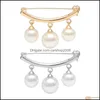 ￉pingles, broches bijoux mode fausse perle en pelbeille collier collier broch ￩pingle v￪tements d￩cor de No￫l gouttes de No￫l livraison 2021 Manwq