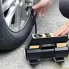 Gonfleur de pneu portatif de compresseur d'air de 12V avec la jauge de pression numérique pour des pneus de voiture Boule de pompe de bicyclette Inflatables 30-cylindre