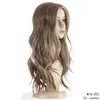 23インチ大きな巻き毛合成ウィッグミックスカラー高温繊維ペルカスシミュレーション人間の髪のかつらWig-352