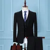 Tracksuits voor heren heren 2022 Fashion Slim Suits Sets Business Casual Clothing Groomsman Mannelijke 3 -delige pak blazers jasbroek broek broek