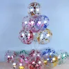 Decorazione per feste Palloncini di coriandoli lucidi in oro rosa da 12 pollici Palloncini di carta trasparente Globos 1 cm Paillettes glitter Decorazioni di compleanno per matrimoni