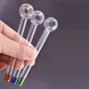 Smoking pipe 4inch Colorful Pyrex Glass Oil Burner Pipe tobcco herb glass oil nails Water Hand Pipes Smoking Accessories