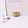 10ピース21 * 25mmかわいい巨根ヘッドエナメルチャームハンドメイドゴールドトーンメタルDIYネックレスブレスレットペンダントジュエリー作り