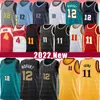 Basketball-Trikots Ja Morant Trae Young Spud Webb 2022 Herrenhemden Vintage-Trikot 12 11 4