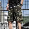 Shorts en coton hommes été mode Shorts multipoches bermudas homme été vêtements Streetwear grande taille Shorts mince 6XL 7XL 210322