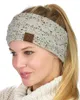 CCヘアバンドカラフルなニットかぎ針編みヘッドバンド冬のEar Warmer Elastic Hair Band Wide Hair Accessories9432710