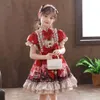 Menina infantil lolita princesa saia outono e inverno estilo estranho vestido infantil pequeno pelúcia