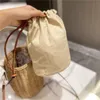 Woody Tote Fashion Women Luxurys Designers Crossbody Bags Summer Straw Plaited Shoulder Bag Womens Handbags Purses Bucket Bags Totes