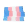 Direkter Fabrikpreis 100 % Polyester 90 * 150 cm LGBT-Trans-Transgender-Stolz-Flagge zur Dekoration EEB5799