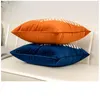 Velvet borduurwerk kussen deksels bomen patroon home decoratieve kussenbogen blauw oranje zwarte kussens 45 x 45 cm kussen/decoratief