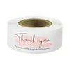 120 Pcs Thank You for Your Order Stickers Roll Pink Business Thank You Stickers for Shipping Bags Packaging Gift Sealing Labels