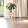 Hooks & Rails 1PC Portable Beech Flower Stand Single Bay Window Balcony Desktop Mini Pot Holder Small Green