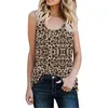 Kobiety Top T Shirt Drukuj Luźne Krótkie Damskie Rękaw Leopard Crew Neck Casual Summer Female Home Party Event LX