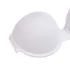 YBCG 푸시 업 브래지어 Strapless 투명 스트랩 속옷 조정 된 컨버터블 스트랩 단단한 란제리 A B C D 컵 210623