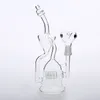 2022 Clear Hookahs 23cm tall 14.4mm Joint Smoking Water Glass Bongs Oil Rigs