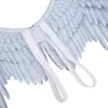 Máscaras de festa o sexy grande anjo asas fada pena fantasia vestido traje halloween prop decoração cosplay267s