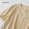 Женщины Moinwater New Khaki Сплошные футболки женские 100% хлопчатобумажные тройники леди с коротким рукавом футболку для лета MT21025 Y0629