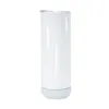 Armazém dos EUA 20oz Sublimação Alto-falante Bluetooth Tumbler Copo de design em branco Branco Portátil Alto-falantes sem fio Caneca de viagem Copos de música inteligente Atacado Palha