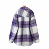 Fashion thick pink green plaid jacket women shirt coat winter plus size s casual 210922