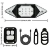 2 in 1 oplaadbare achterfiets led licht remfiets achterlamp Draadloze afstandsbediening Fietsen Achterlicht met draai-indicator auto