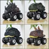 Baby Mini Dinosaur Modelo de juguete Tire de los autos Big Tire Wheel Vehículos camiones Toyes para bebés 3-14 años Niños Guards Creative241l